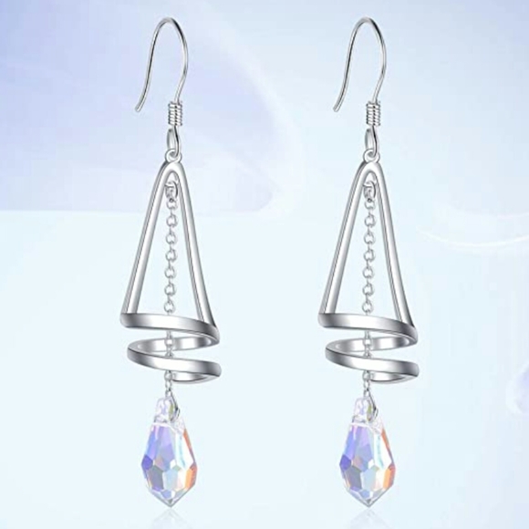NEW S925 Prism Swarovski Element Earrings - Picture 7 of 8